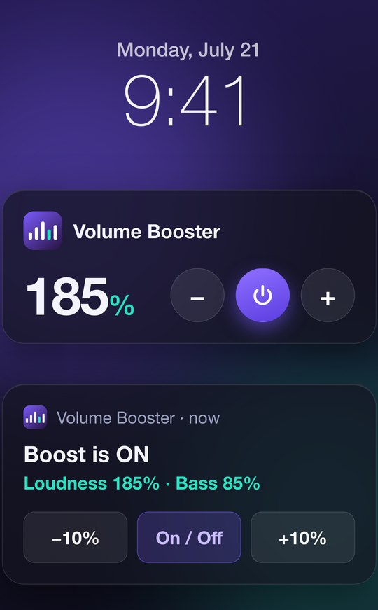Lock-screen widget and notification controls
